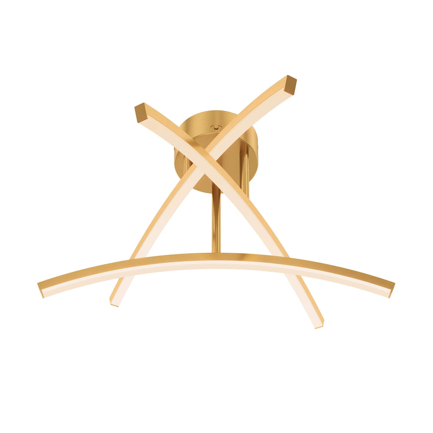 Dals Lighting Sway 20 Inch 5CCT 3 Light Curved Flush Mount