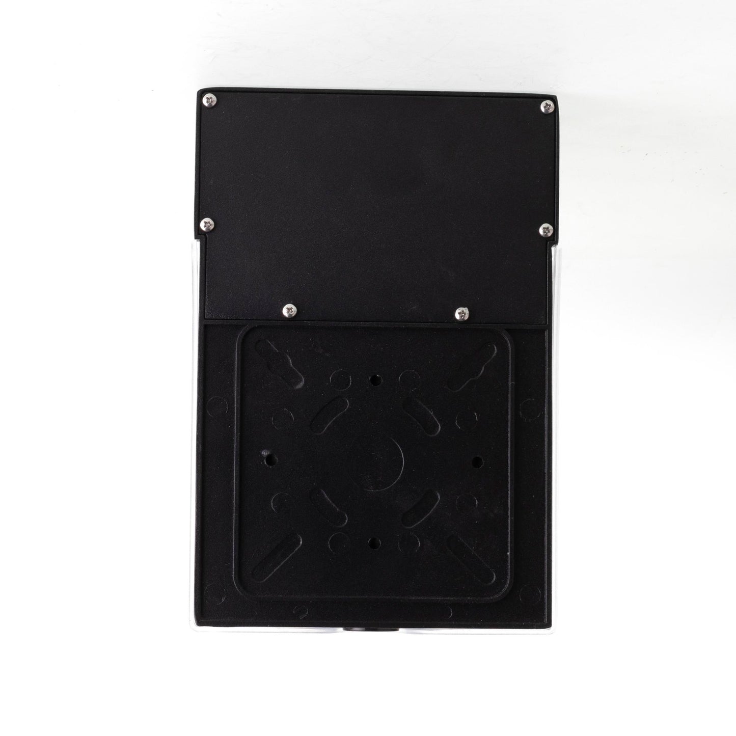 ASD Lighting LED Security Wallpack Power Adjustable 13/18/26W 120-277V CCT Selectable 3000/4000/5000K with Photocell and Battery back-up 4W, Clear Lens Black ETL