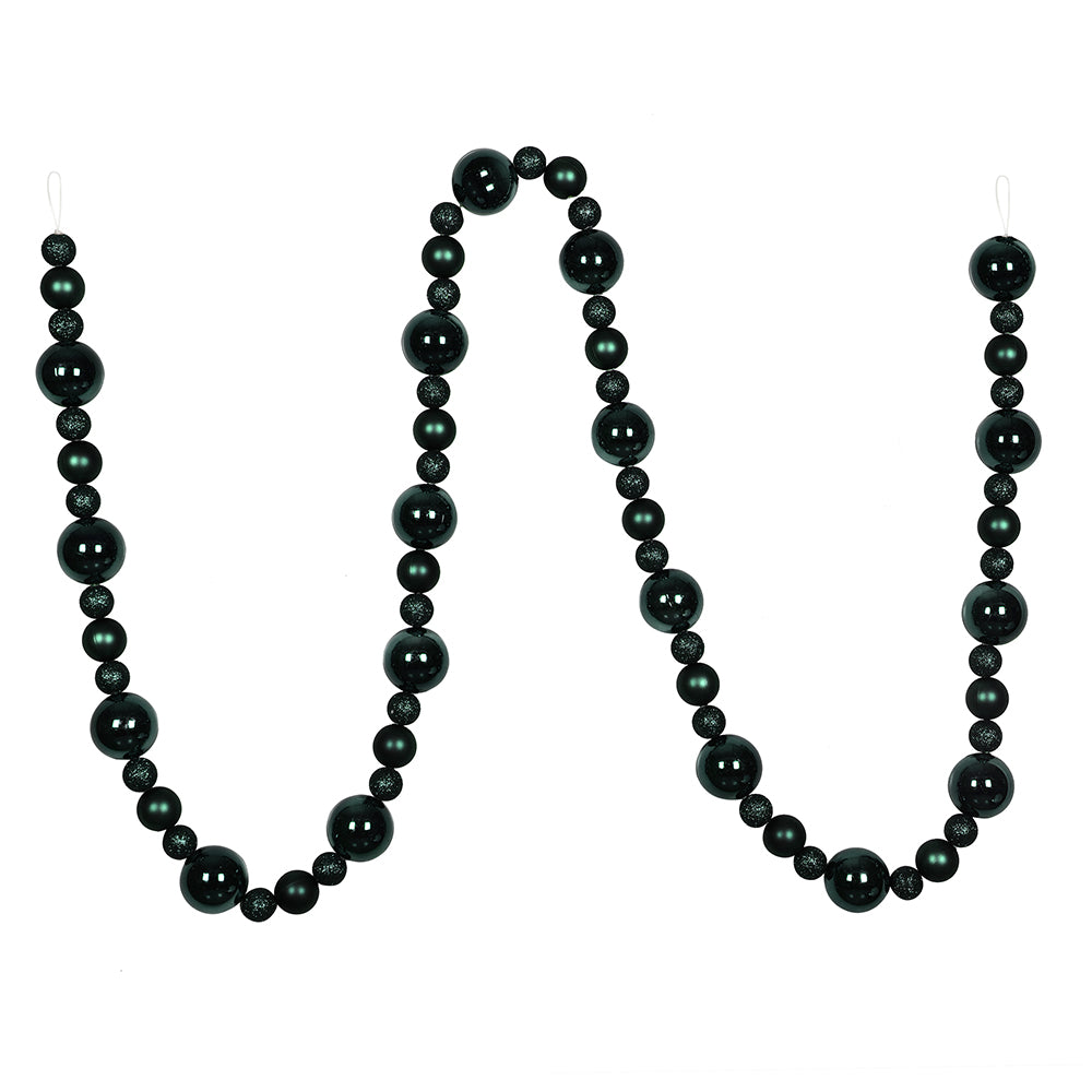 Vickerman 9' Sea Blue Assorted Christmas Ball Ornament Garland