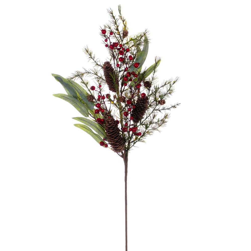 Vickerman 32" Green Artificial Leaf Spray 2 per bag.