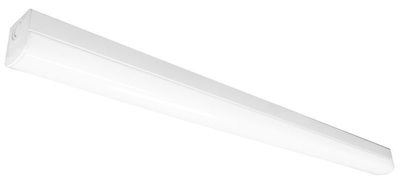 Westgate 4Ft Power And Cct Tunable Linear Strip Light, 29/34/39/46W 35/40/50K, 130 Lumens/W, 120-277V 0-10V, Commercial Indoor Lighting, 29W/34W/39W/46W, 130 Lumens/W, 35K/40K/50K, White Finish, 0~10V Dimmable