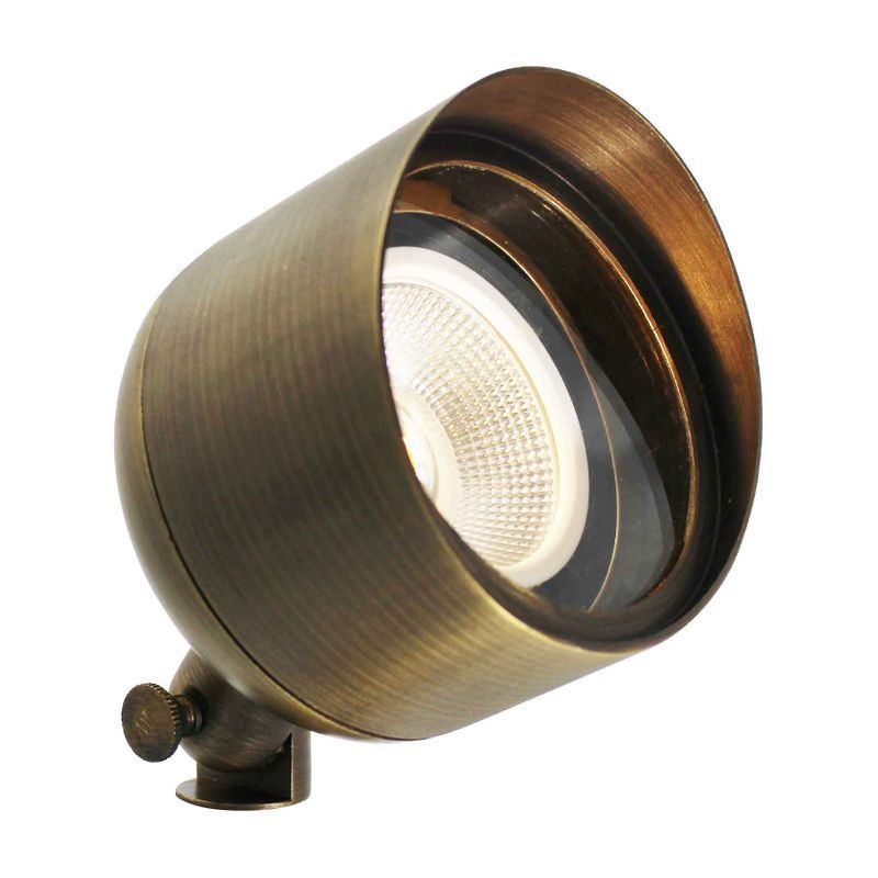 Westgate Directional Light, 12V/50W Max, Solid Brass, PAR36, Antique Bronze, W/ 3Ft. Cable & N/M Spike, Landscape Lighting, Bronze Finish