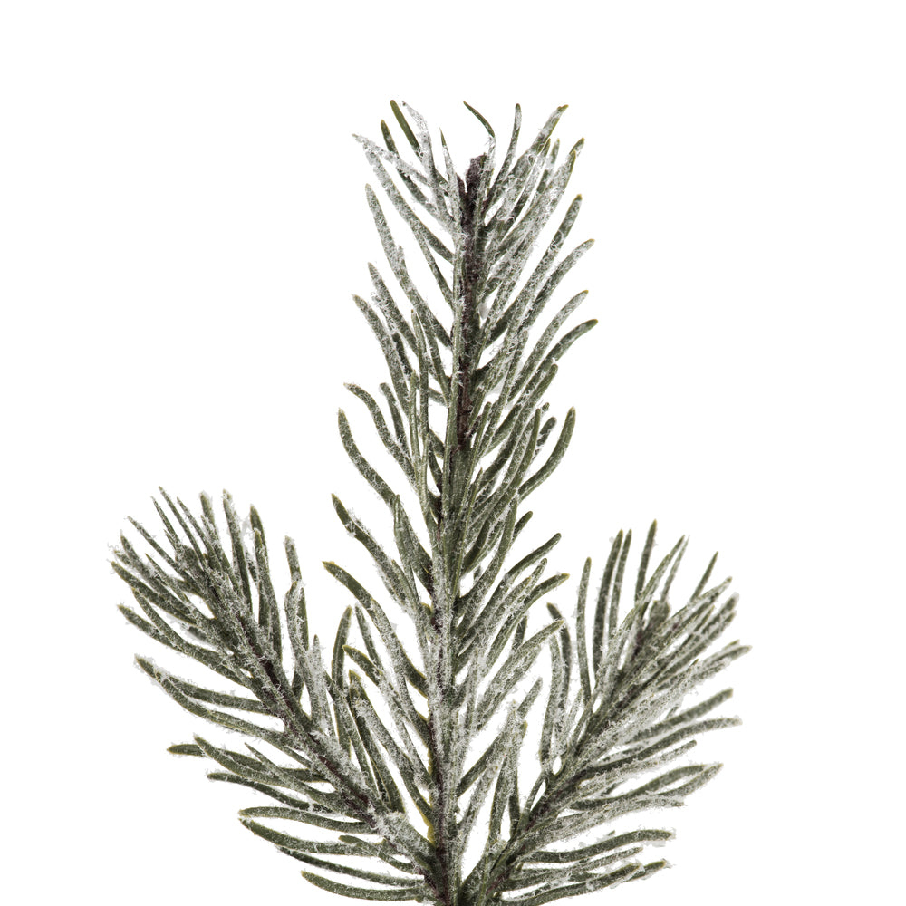 Vickerman 9' x 14' Flocked Kiana Artificial Christmas Garland with Warm White LED Lights.