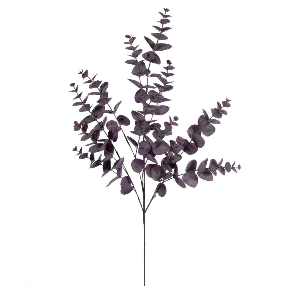 Vickerman 34" Artificial Burgundy Spiral Eucalyptus Spray. 3 pieces in a bag.