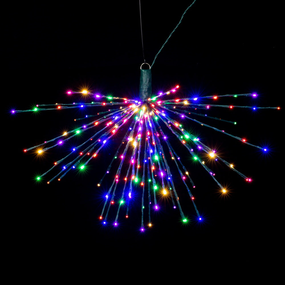 Vickerman 240Lt x 32" Green Starburst Multi-Colored 5mm LED Lights.