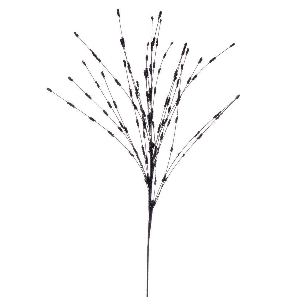 Vickerman 36" Black Berry Glitter Spray 6 per bag.