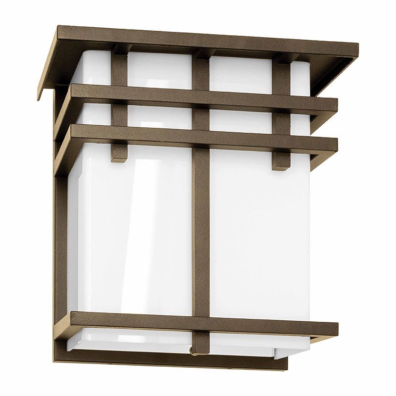 Westgate LED Outdoor Decorative Square Sconce 12W 5Cct Non-Dim, Orb, Outdoor Lighting, 12W, 1200 Lumens, 27K/30K/35K/40K/50K, Orb Finish No