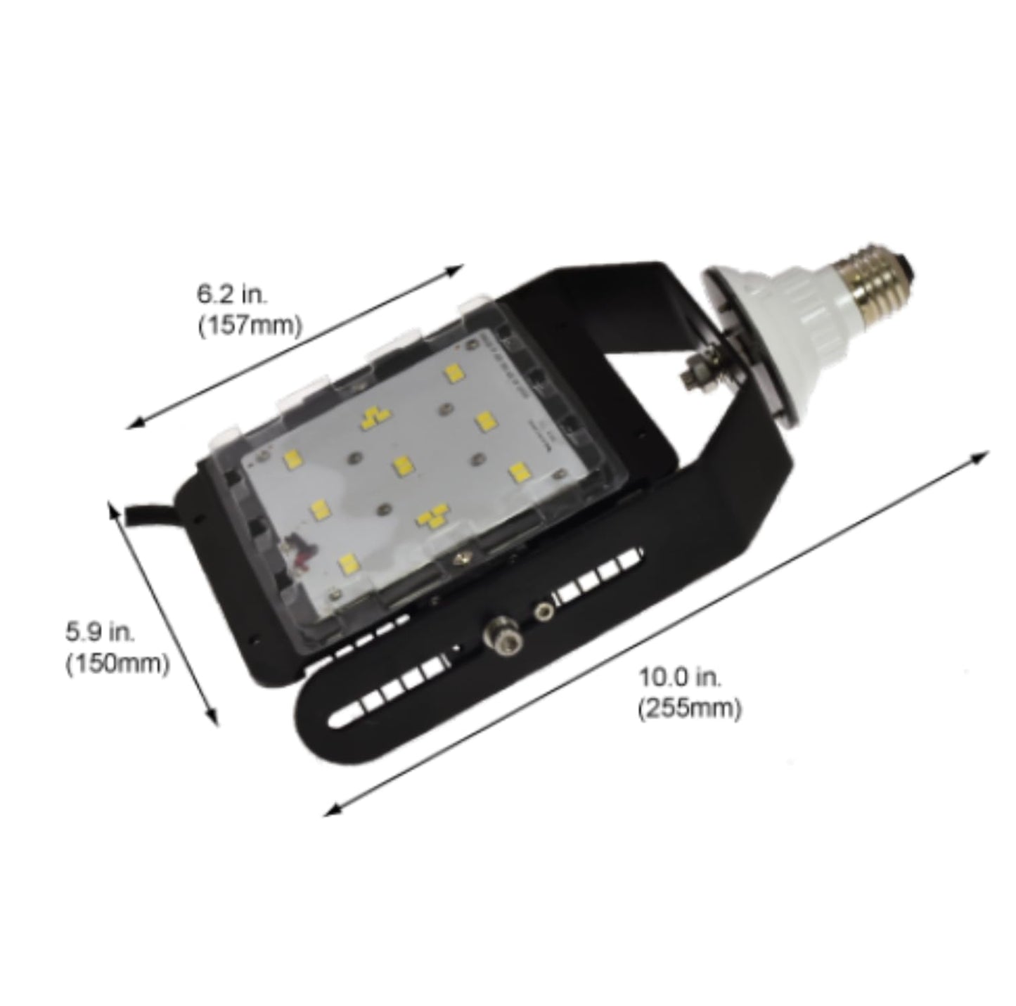 Damar- Retrofit LED HID Light Bulb 50W 5700 Lumens 4000K Cool White 120-277V Pack of 2- Replacement HPS Mercury Vapor CFL Metal Halide Lamp for Yard Warehouse Garage Work Shop Street Area Bay Light