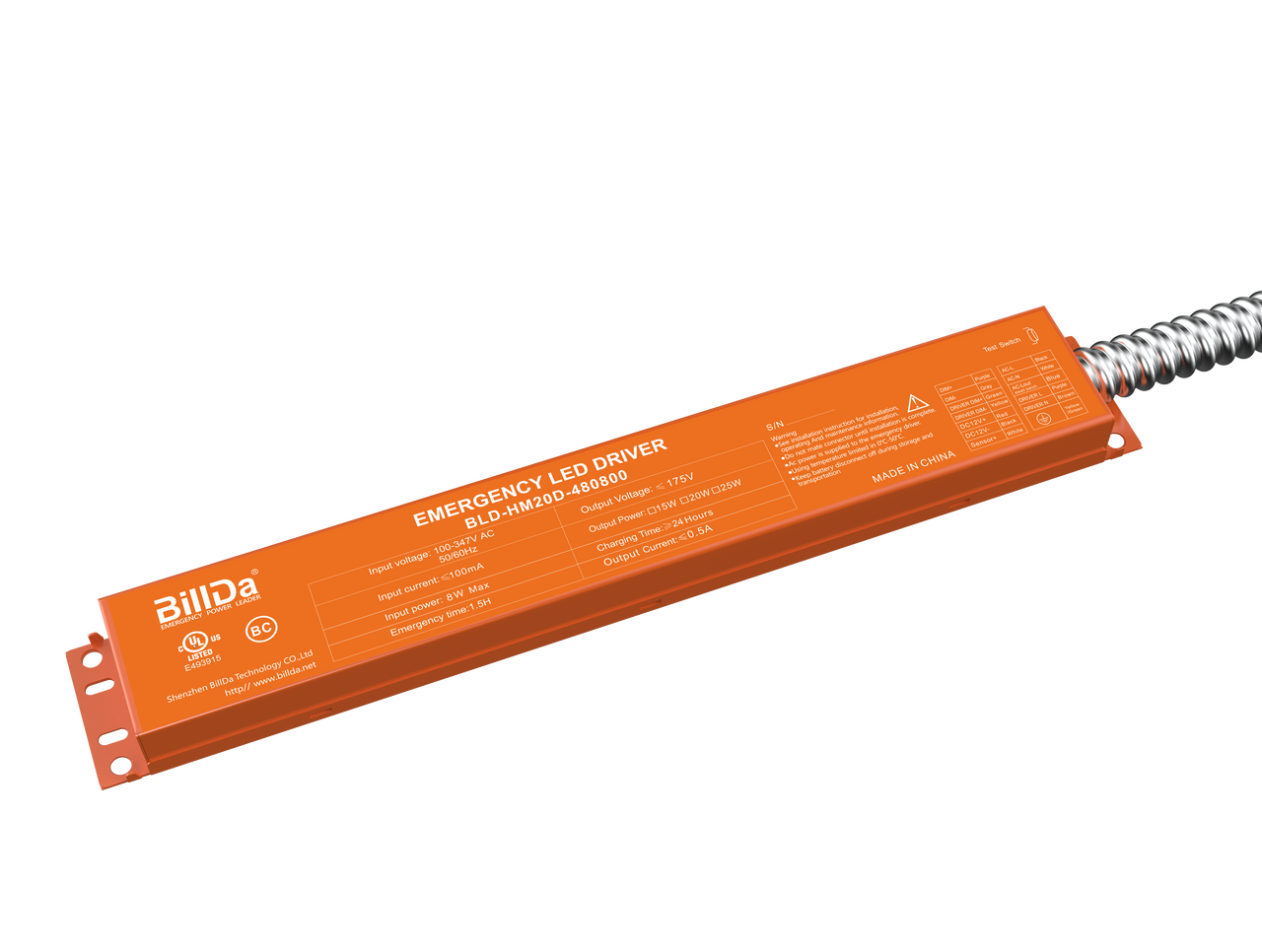 Battery back-up kit 15W 120-277V 0-10V Dimmable for CDL7, CD-P, CD-C, CD-T UL