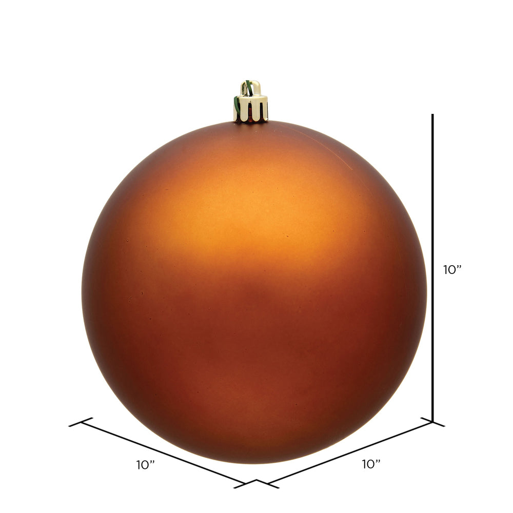 Vickerman 10" Copper Matte Ball Ornament