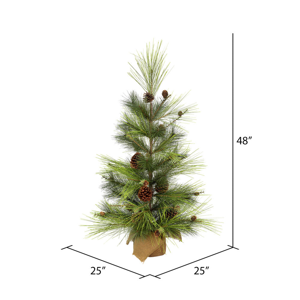 Vickerman 4' x 25" Larkspur Pine Artificial Christmas Tree Unlit