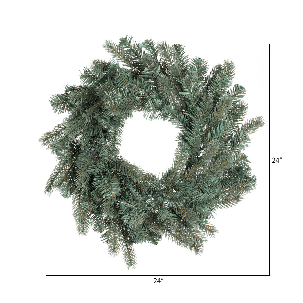 Vickerman 24" Colorado Blue Spruce Artificial Christmas Wreath Unlit