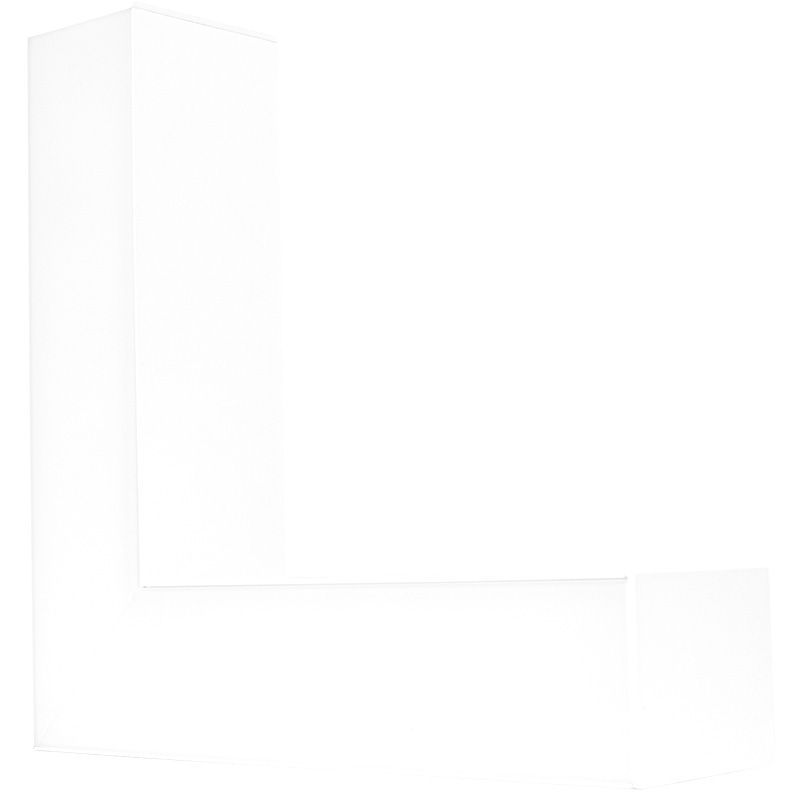 Westgate SCX 2.75In Linear 1-Foot L Section 30K/35K/40K/50K With End Caps, Commercial Indoor Lighting, 20WMCT, White Finish, 0~10V Dimmable