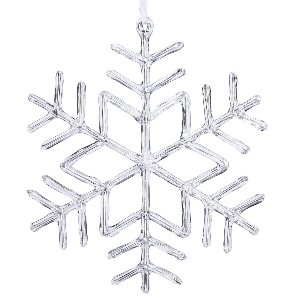 Vickerman 9" Clear Acrylic Snowflake Christmas Ornament