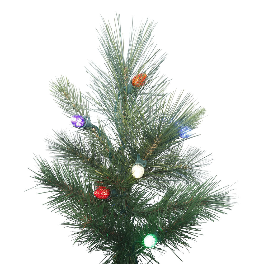 Vickerman 7.5' Norway Pine Artificial Christmas Tree with 375 Multi-Colored C7 LED Lights