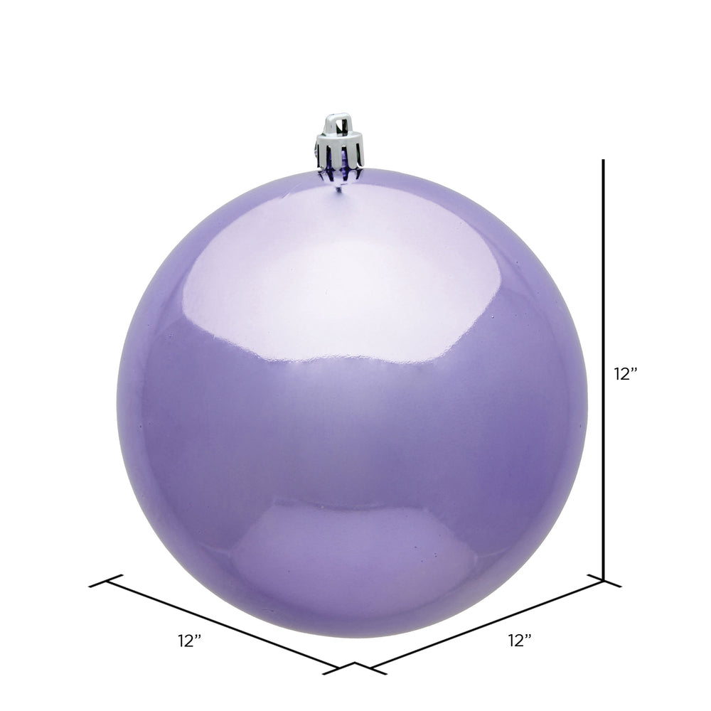 Vickerman 12" Lavender Shiny Ball Ornament
