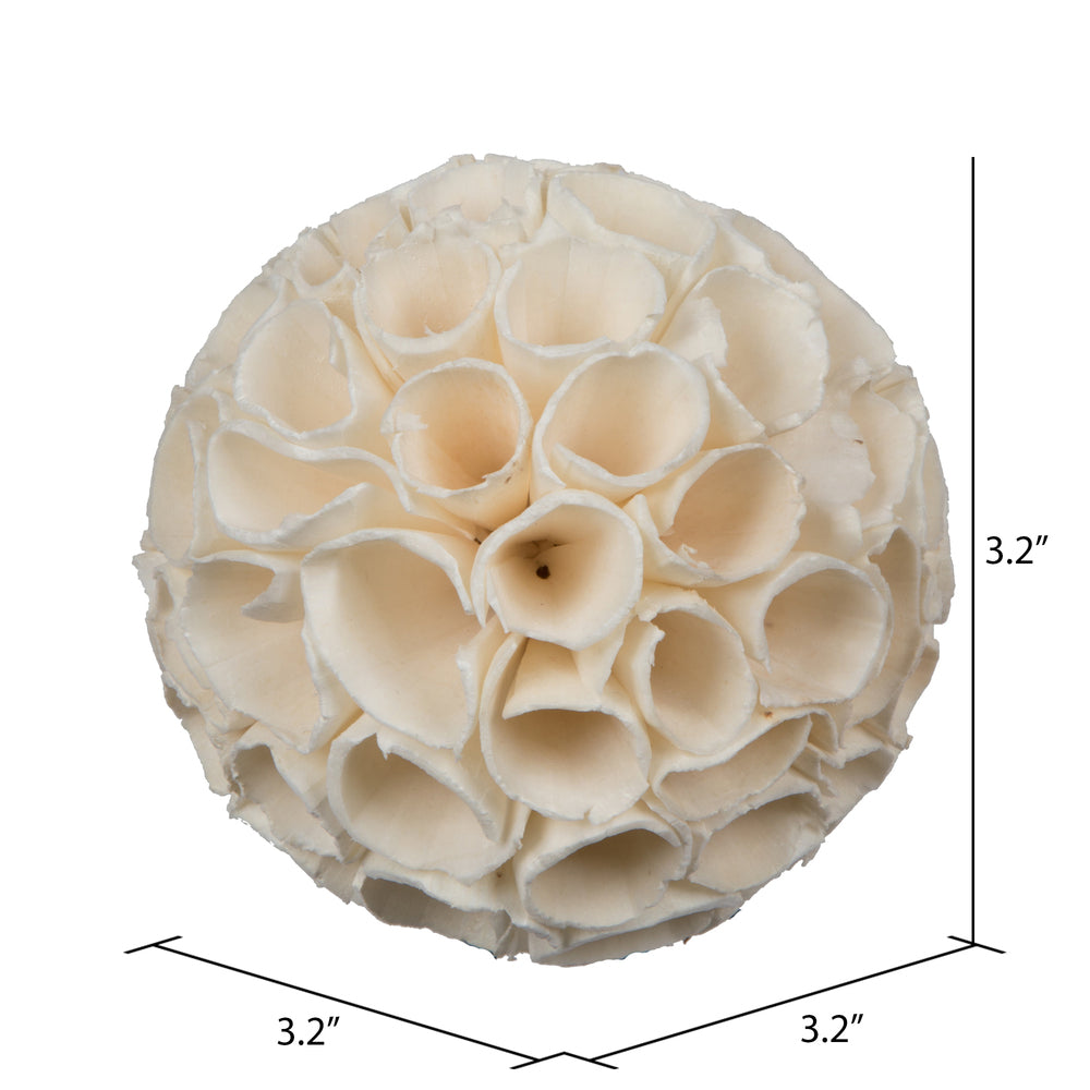 Vickerman Natural Botanicals 3.2" Sola Crape Ball. Includes 25 pieces per Pack.