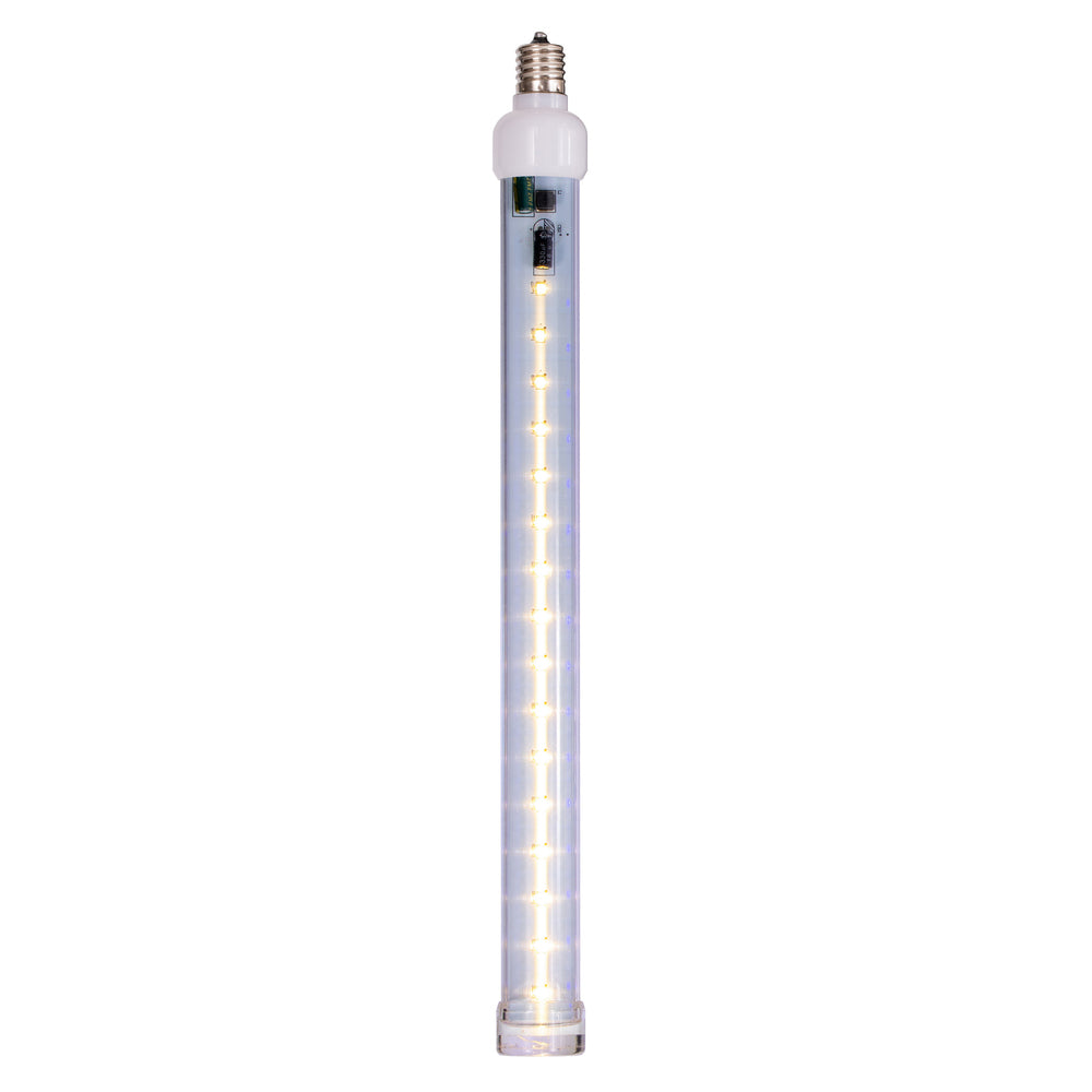 Vickerman 5 Pack of 12" Warm White LED SnowFall Tube Bulb C9-E17 Nickel Base.