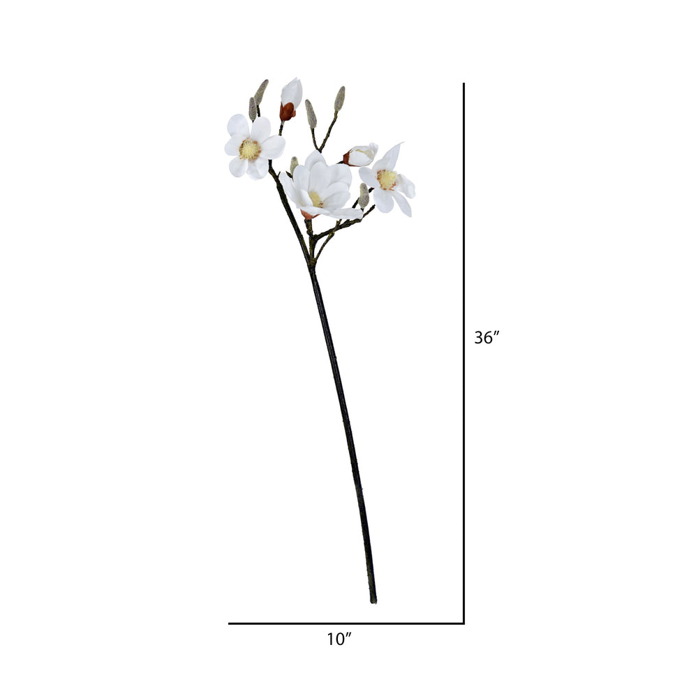 Vickerman 36" Artificial White Magnolia Spray