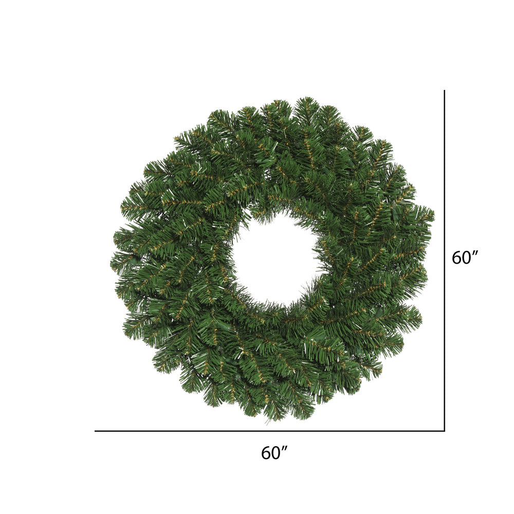 Vickerman 60" Oregon Fir Artificial Christmas Wreath Unlit