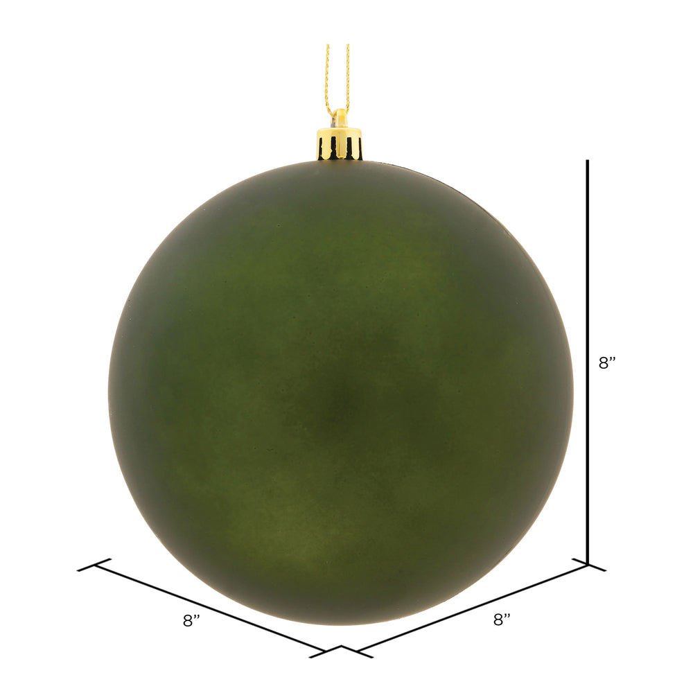 Vickerman 8" Moss Green Matte Ball Ornament