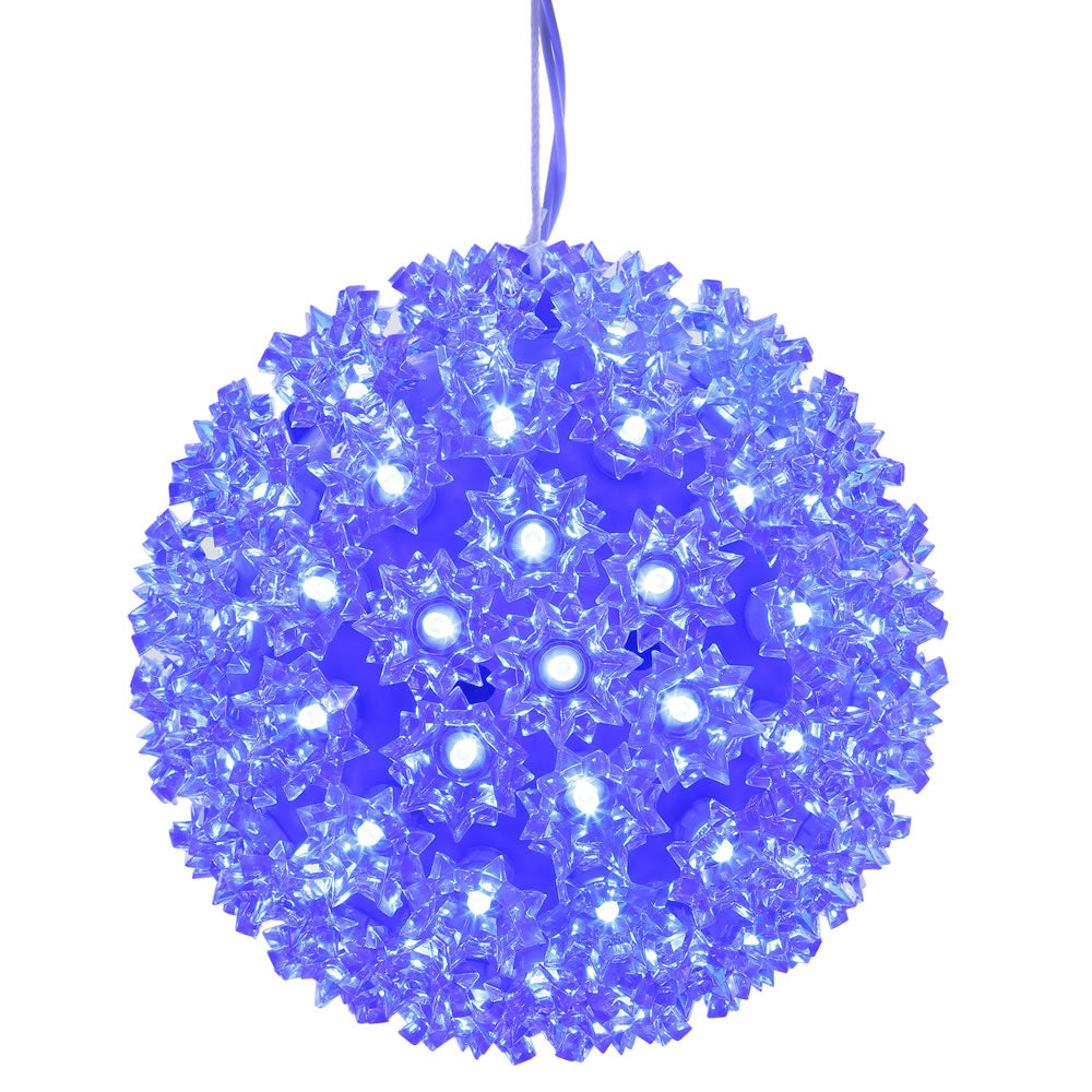 Vickerman 10" Starlight Sphere Christmas Ornament with 150 Blue Wide Angle LED Lights
