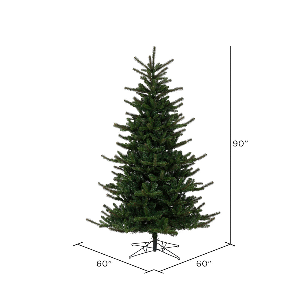 Vickerman 7.5' x 60" Decorator Pine Artificial Christmas Tree Unlit