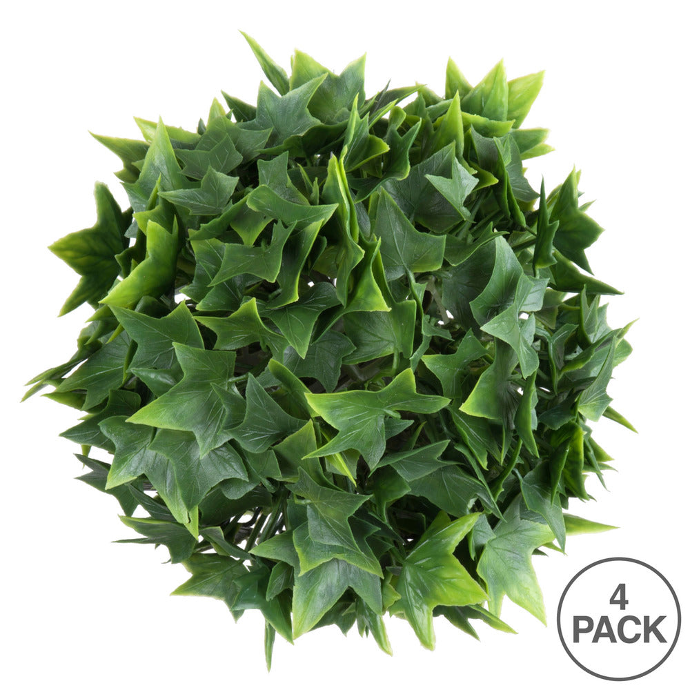 Vickerman 5" Artificial Mini Ivy Ball UV Set of 4