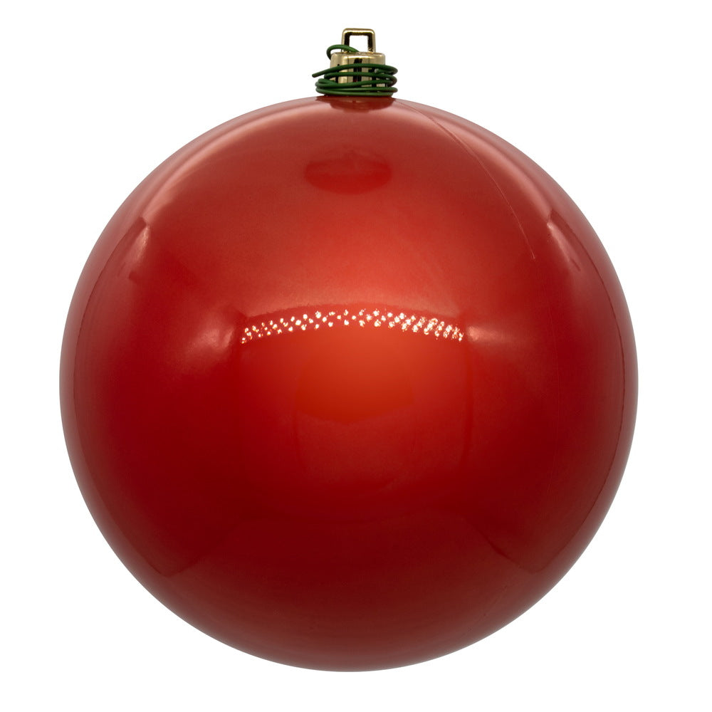 Vickerman 4" Coral Pearl UV Drilled Ball Ornament 6 per bag.