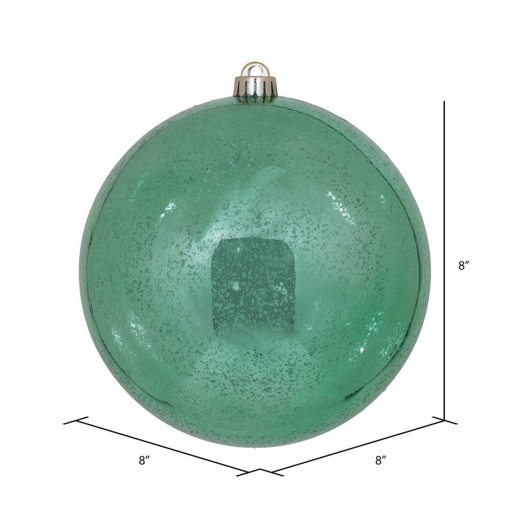 Vickerman 8" Sea Foam Shiny Mercury Ball Ornament
