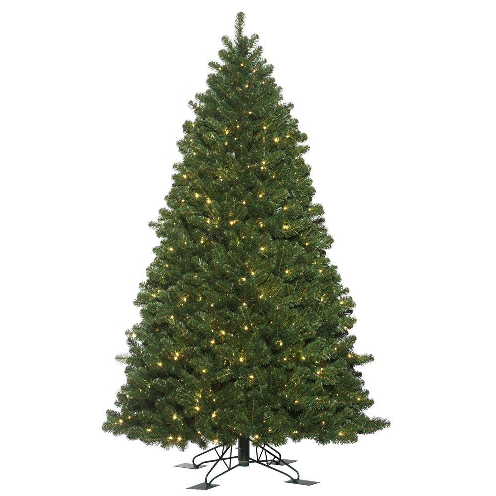 Vickerman 4.5' x 38" Oregon Fir Outdoor Artificial Christmas Tree Warm White Wide Angle LED Lights