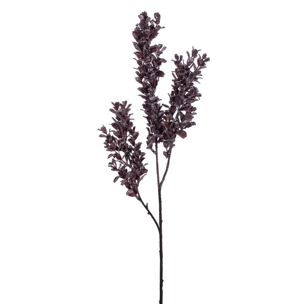 Vickerman 26" Brown Artificial Dry Boxwood Spray 2 per bag.