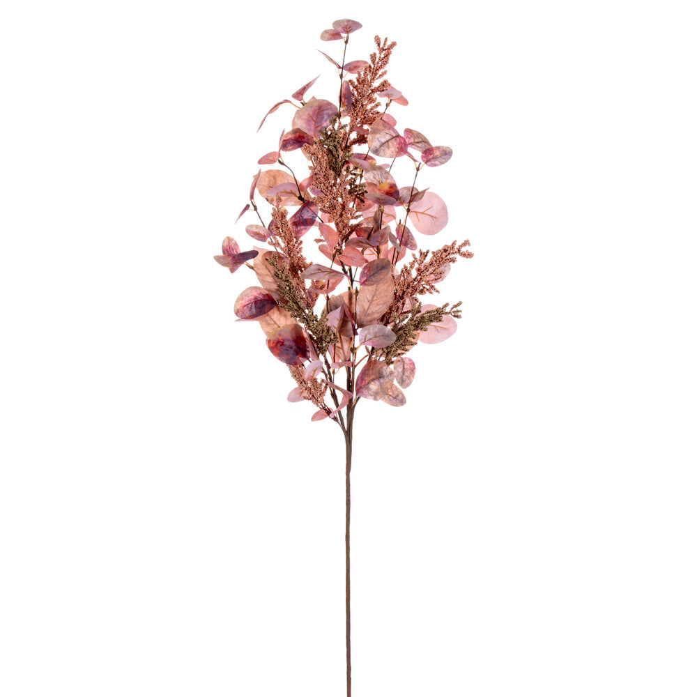 Vickerman 34" Dusty Rose Artificial Fall Eucalyptus and Berry Spray 2 per bag.