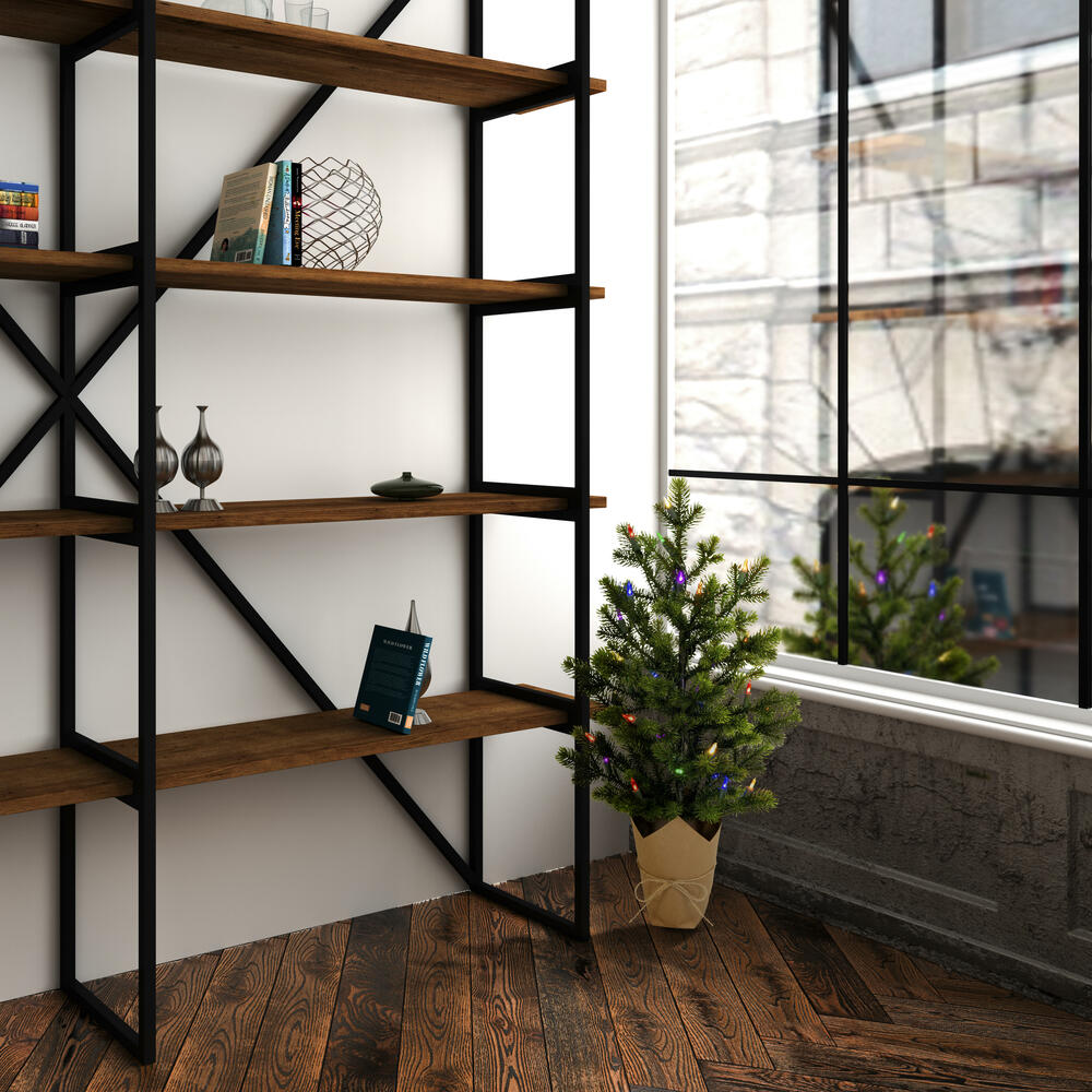 Vickerman 24" x 14" Bryson Spruce Artificial Christmas Tree Dura-Lit® LED Multi-Colored Mini Lights