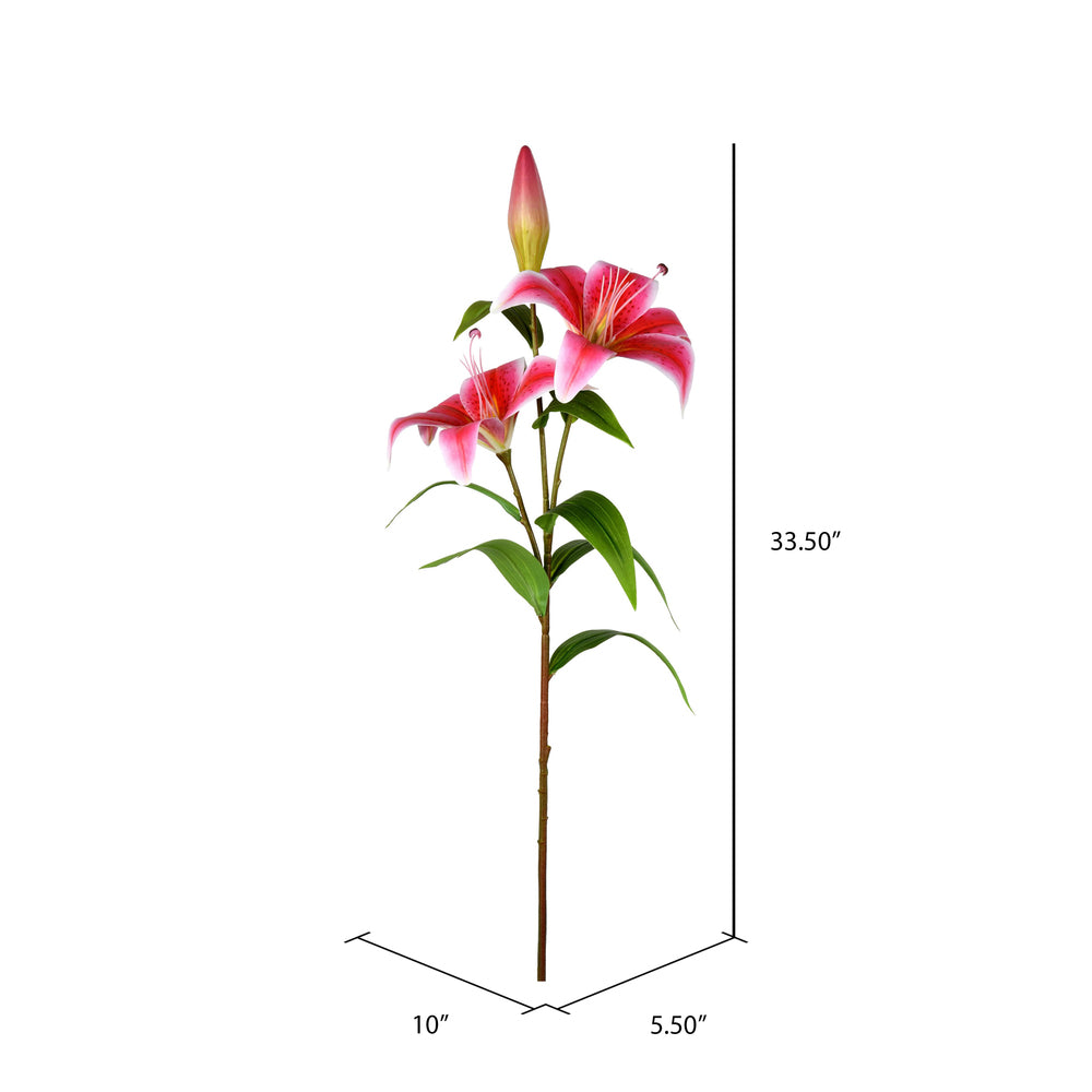 Vickerman 33.5" Artificial Lily Spray