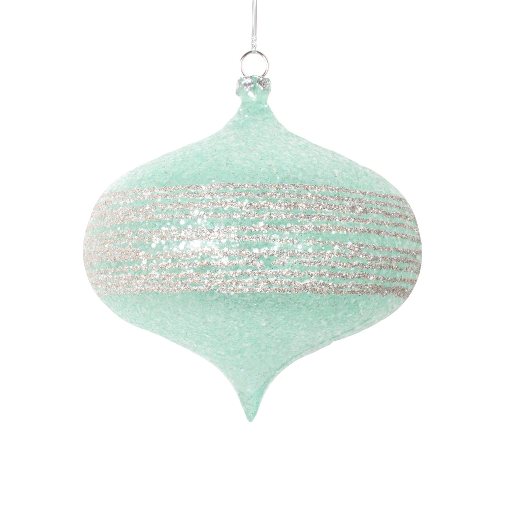 Vickerman 4" Light Green Onion Ornament 4 per bag.