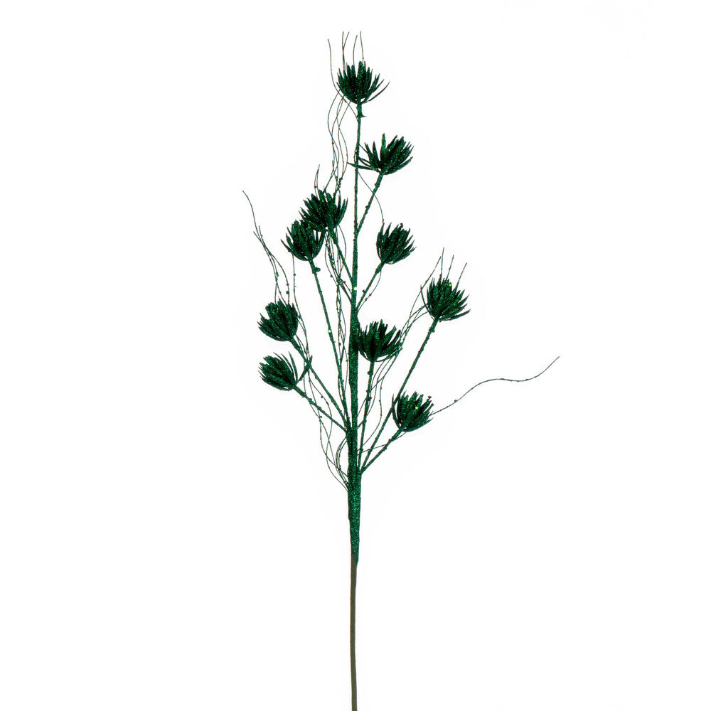 Vickerman 30" Seafoam Mini Flower Glitter Spray 6 per bag.