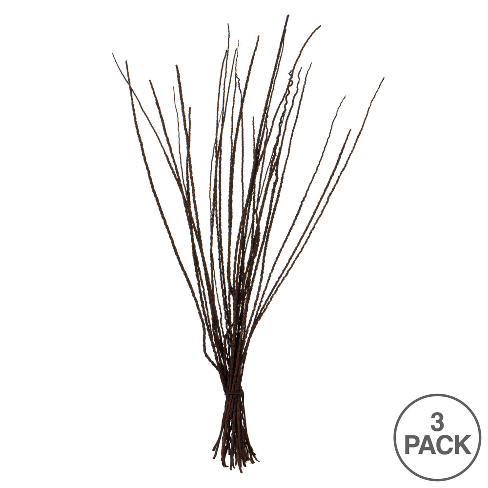 Vickerman 36-40" Dark Brown Caba Spine Bundle. Includes 24oz (3 -8oz Bundles) Dried