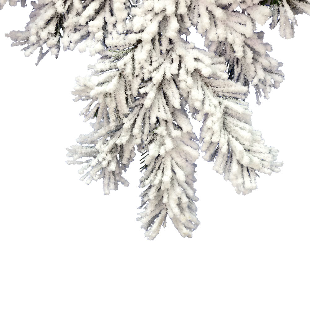 Vickerman 24" Flocked Alaskan Pine Artificial Christmas Swag Unlit