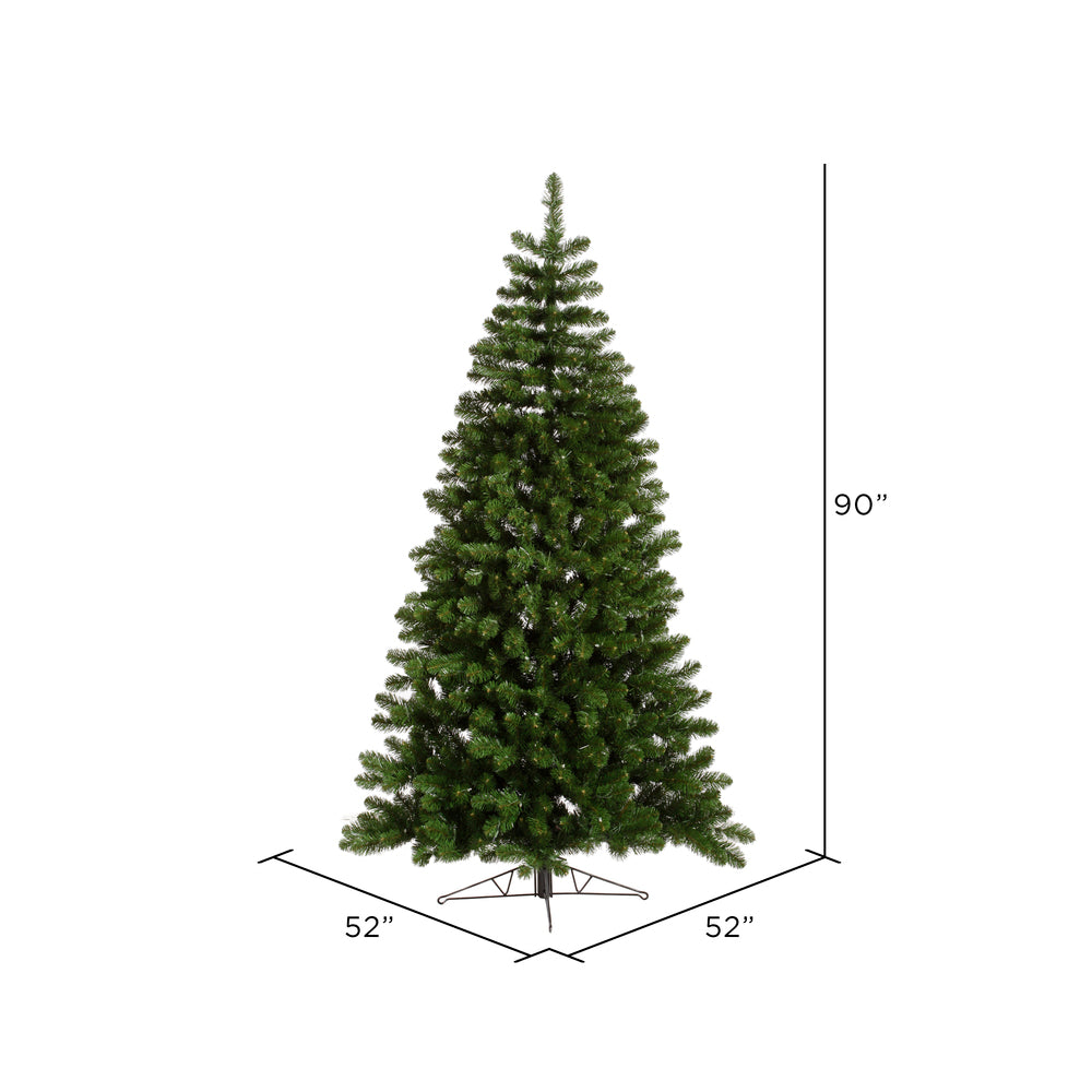 Vickerman 7.5' Grand Teton Artificial Christmas Half Tree Unlit