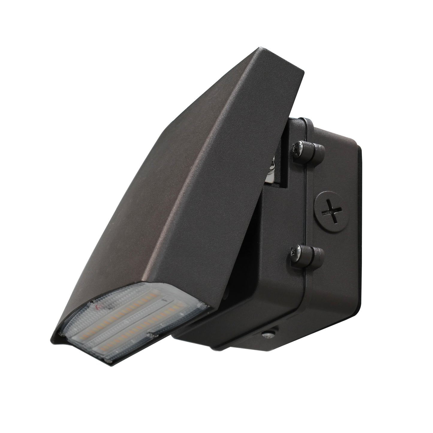 ASD Lighting LED Adjustable cutoff Wallpack with Photocell, 120-277V, 3750/4058/3772 Black Finish