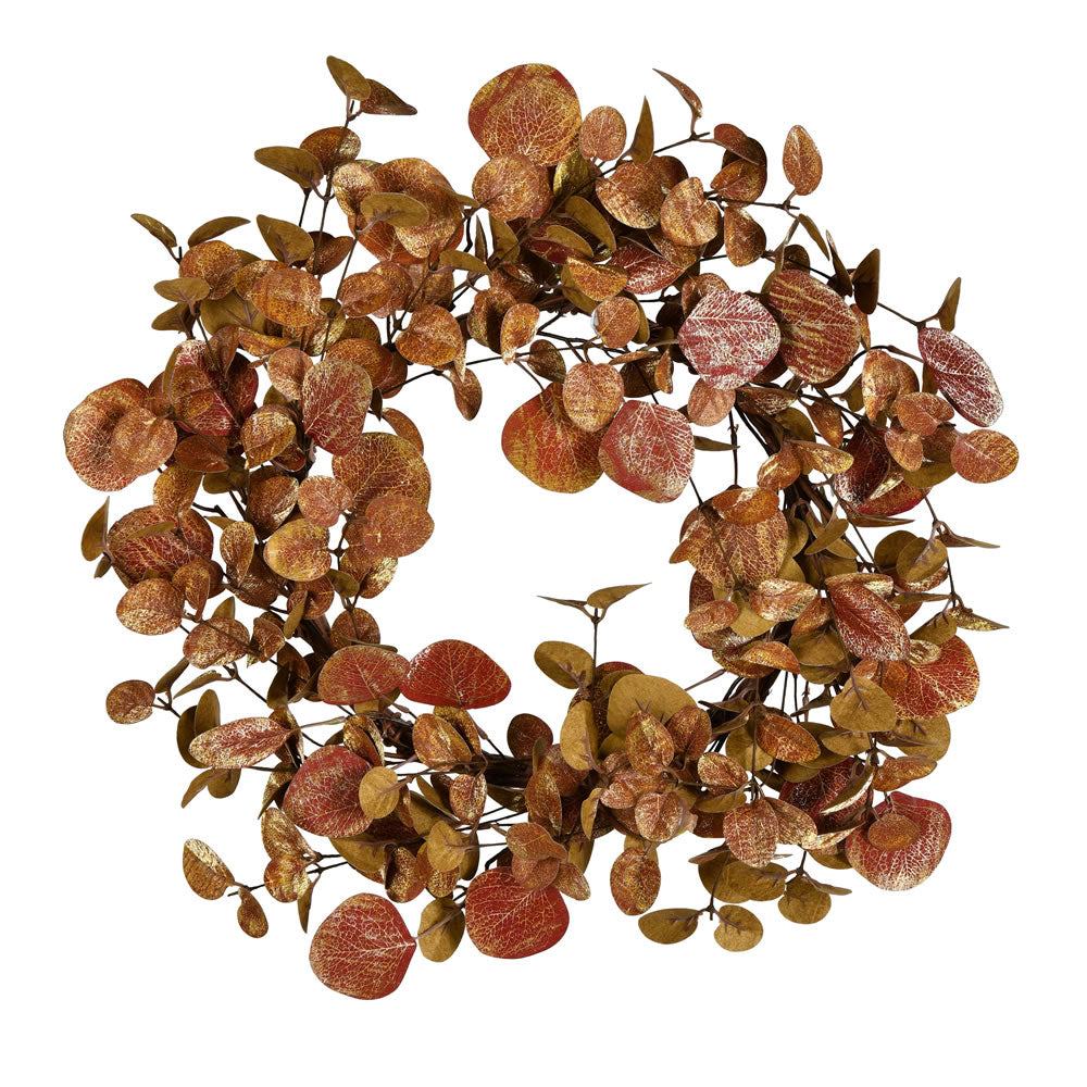 Vickerman 22" Copper Eucalyptus Artificial Christmas Wreath Unlit