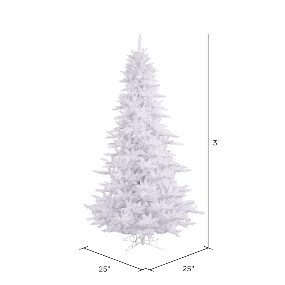 Vickerman 3' White Fir Artificial Christmas Tree Unlit