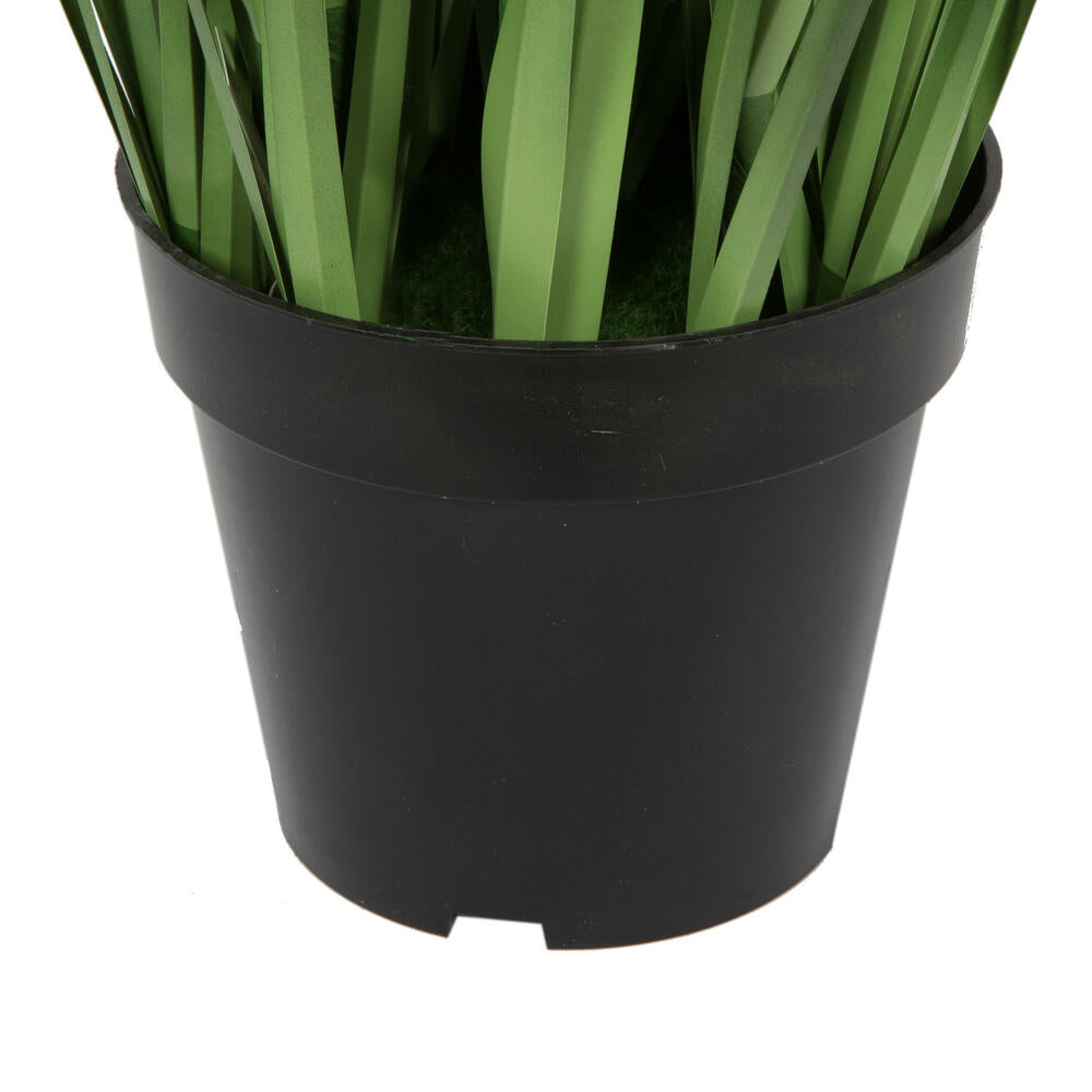 Vickerman 60" PVC Artificial Potted Green Sheep's Grass and Plastic Grass.