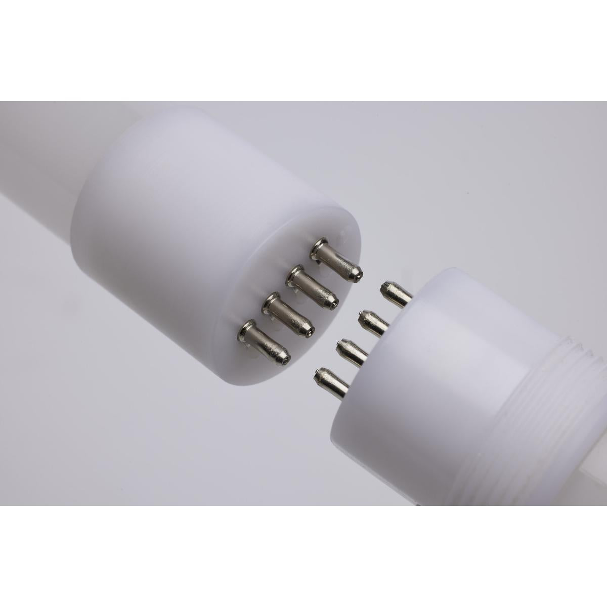 Satco 24/32/40 Wattage Selectable; 30/35/40/50/65K CCT Selectable; 8 Foot LED; Fa8 Base; 120-277 Volt; 2-pc