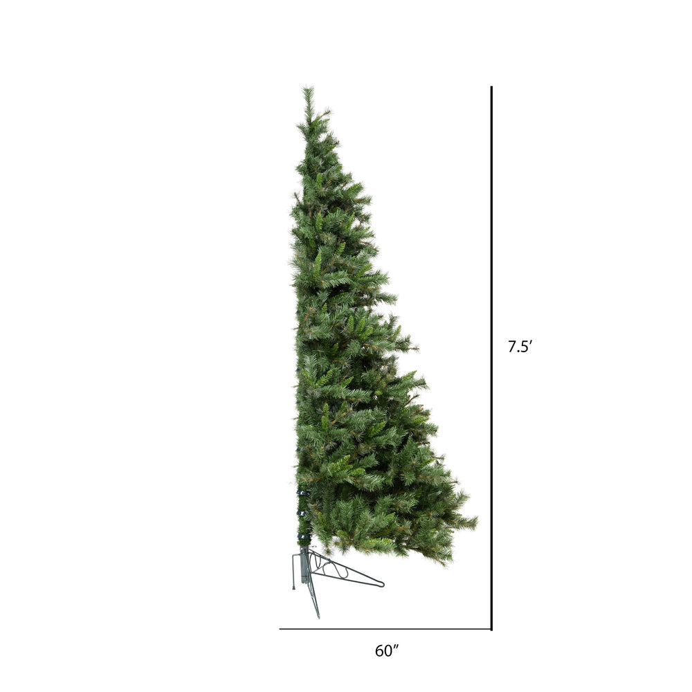 Vickerman 7.5' Westbrook Pine Half Artificial Christmas Tree Unlit