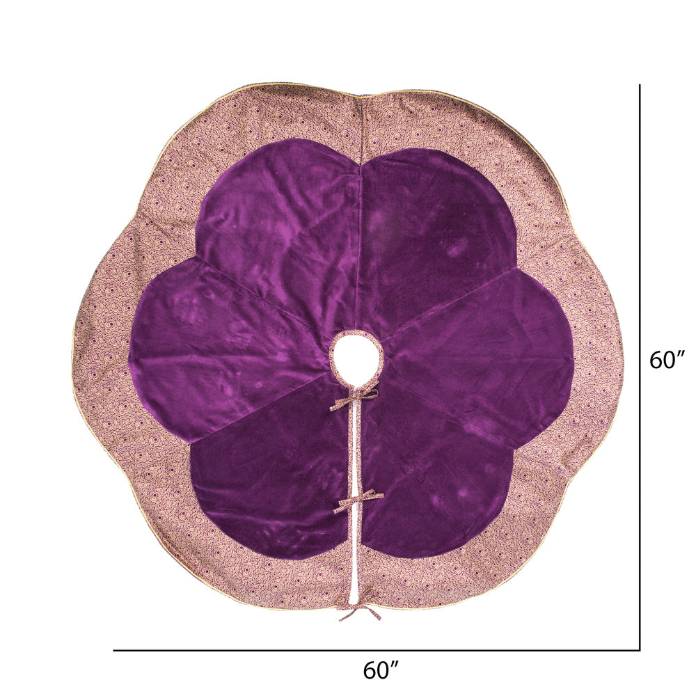 Vickerman Decorative 60" Baroque Collection Christmas Tree Skirt