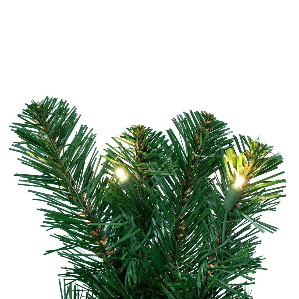 Vickerman 48" Grand Teton Artificial Christmas Teardrop Warm White LED Light