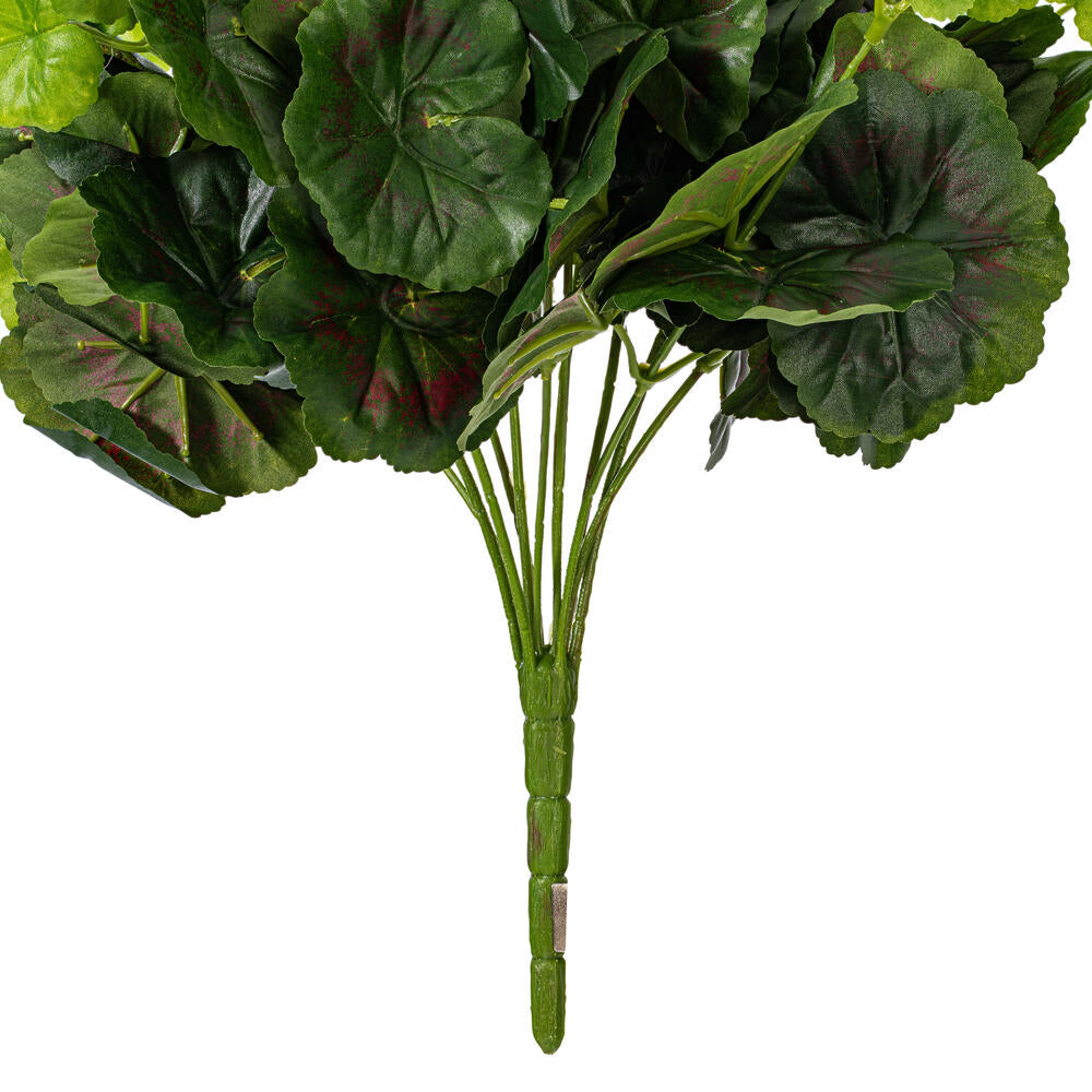 Vickerman 17.5" Artificial White Polyester Geranium Bush X 12