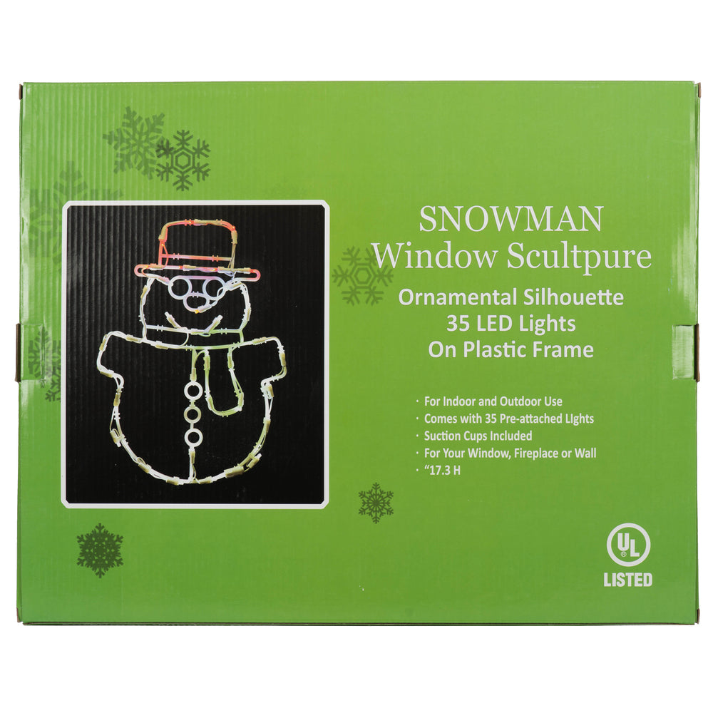 Vickerman 17" Snowman Wire Silhouette with 35 LED Lights.